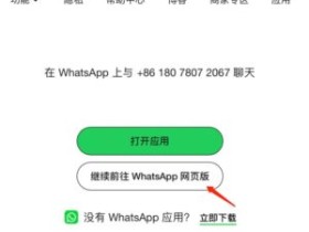 whatsapp 使用教程